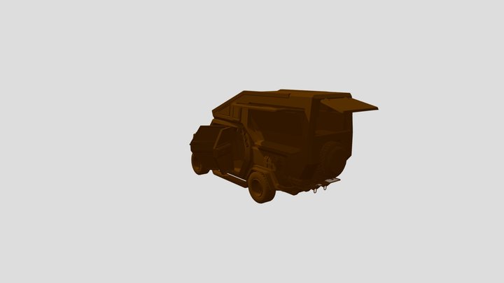 Off Road. Land Rover1. Draft 3D Model
