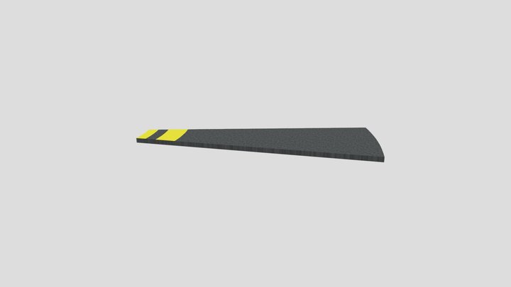 MAG Double Yellow Right One Meter Curve 15 – Modèle 3D gratuit STL