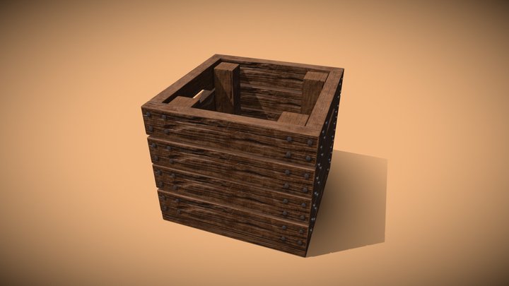wooden box 3D Model