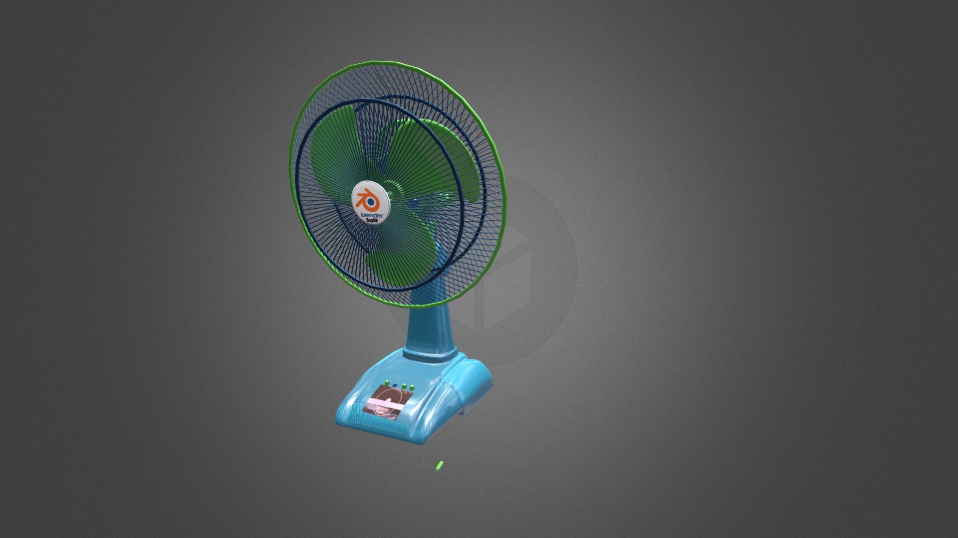 Rechargeable Table Fan 3d Model Download Free 3D model by