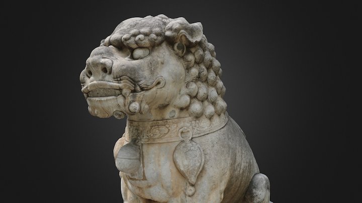stone lion 3D Model