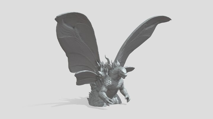 Godzilla burning wings V.2-1 3D Model