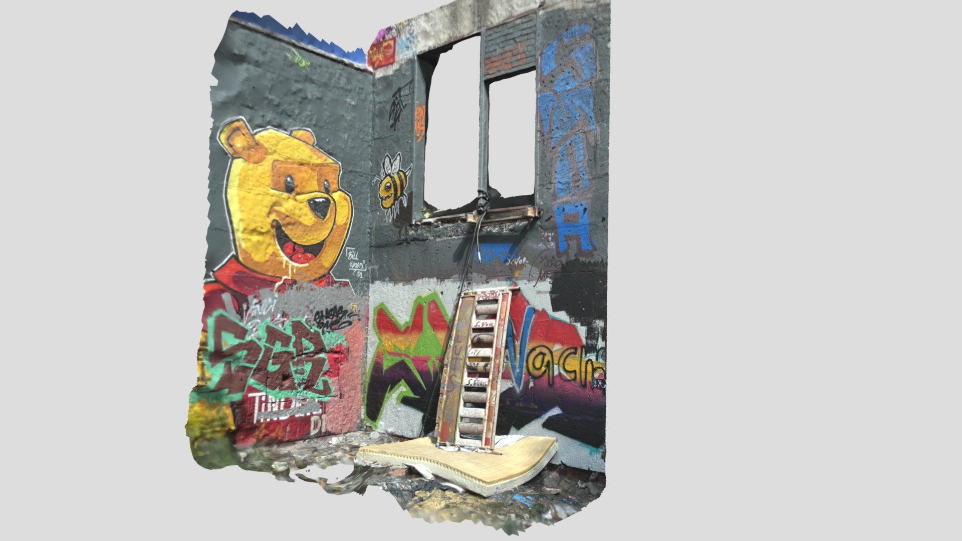 Graffiti Hall Creative Ledder - Download Free 3D model by YumeOn ...