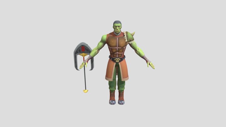 Ogre Modelling + Weapon 3D Model