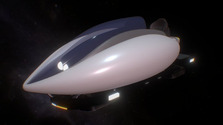 Sci-Fi Vehicle 3D Model