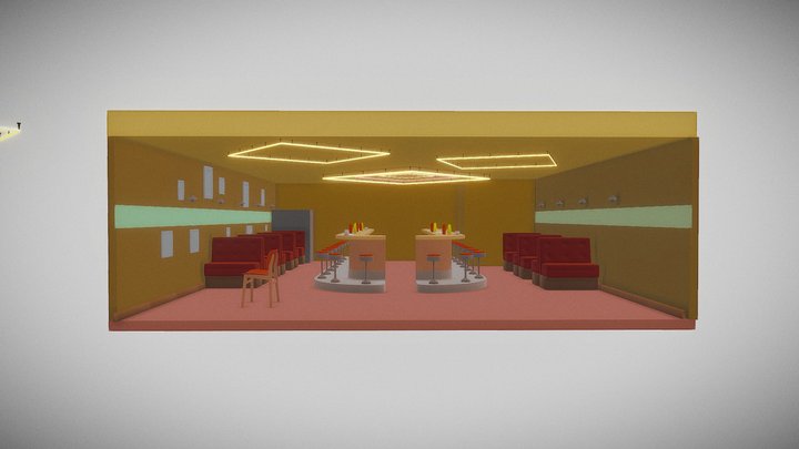 Double R Diner WIP 3D Model