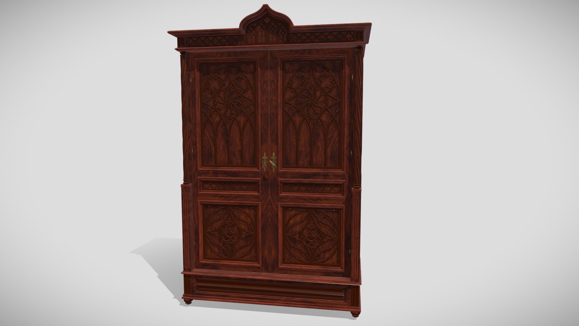 Victorian wardrobe (openable) - Buy Royalty Free 3D model by Mantichore ...