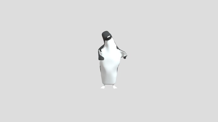 LowPoly Penguin 3D Model