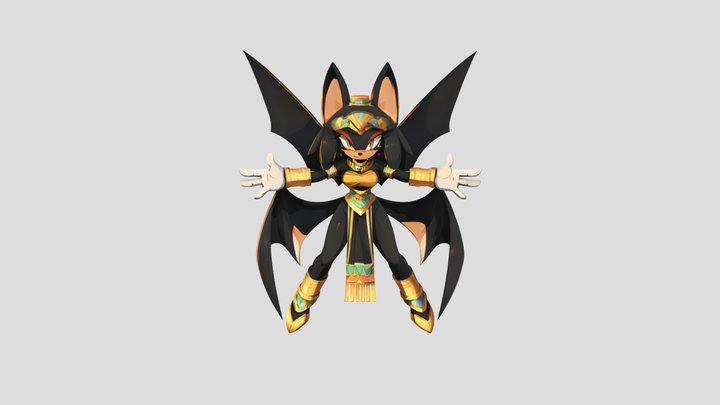 Sonic the hedgehog fan character 3D Model