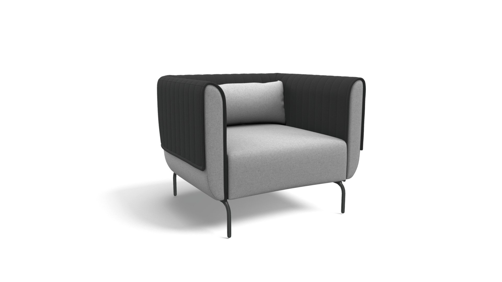 Bienno Armchair, Kestrel and Whisper Grey Wool