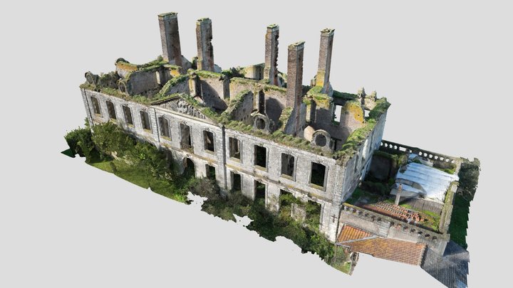Le château de la Verrie (nuage de points) 3D Model