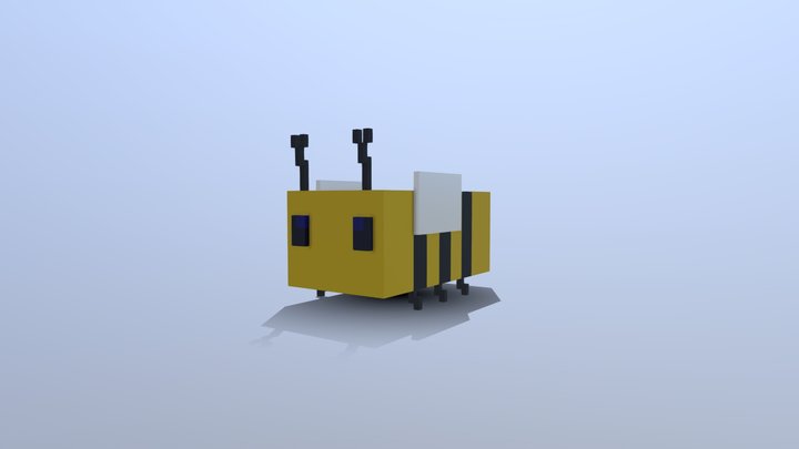 Bee - Voxel Art 3D Model
