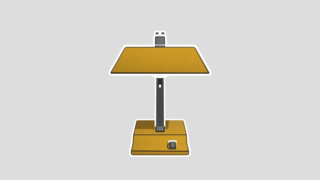 Desk Lamp Cartoon Style
