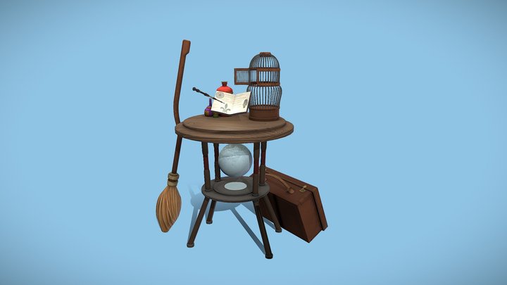 Wizard Table 3D Model