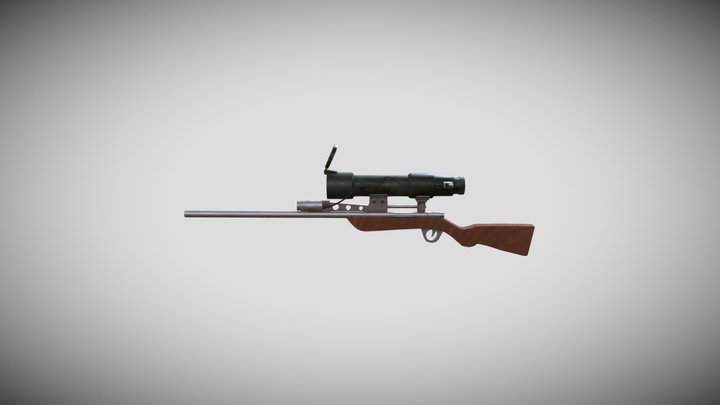 Sniper Stock Weapon - TF2 3D Model