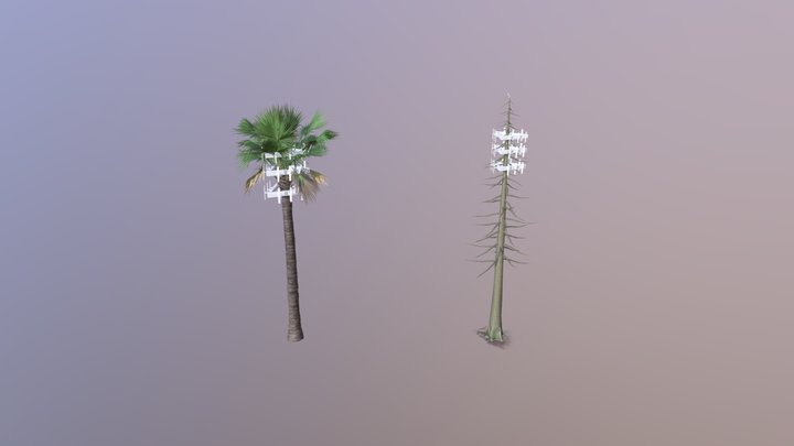 Cell Tower Example 3D Model