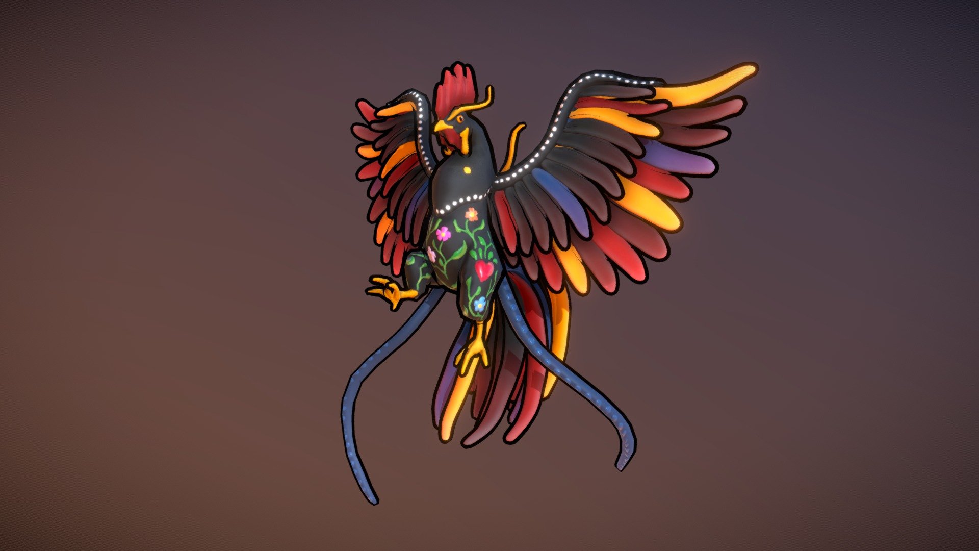 Portuguese Rooster Cryptid - 3D model by Eeee oooo (@subduce) [4adf833 ...