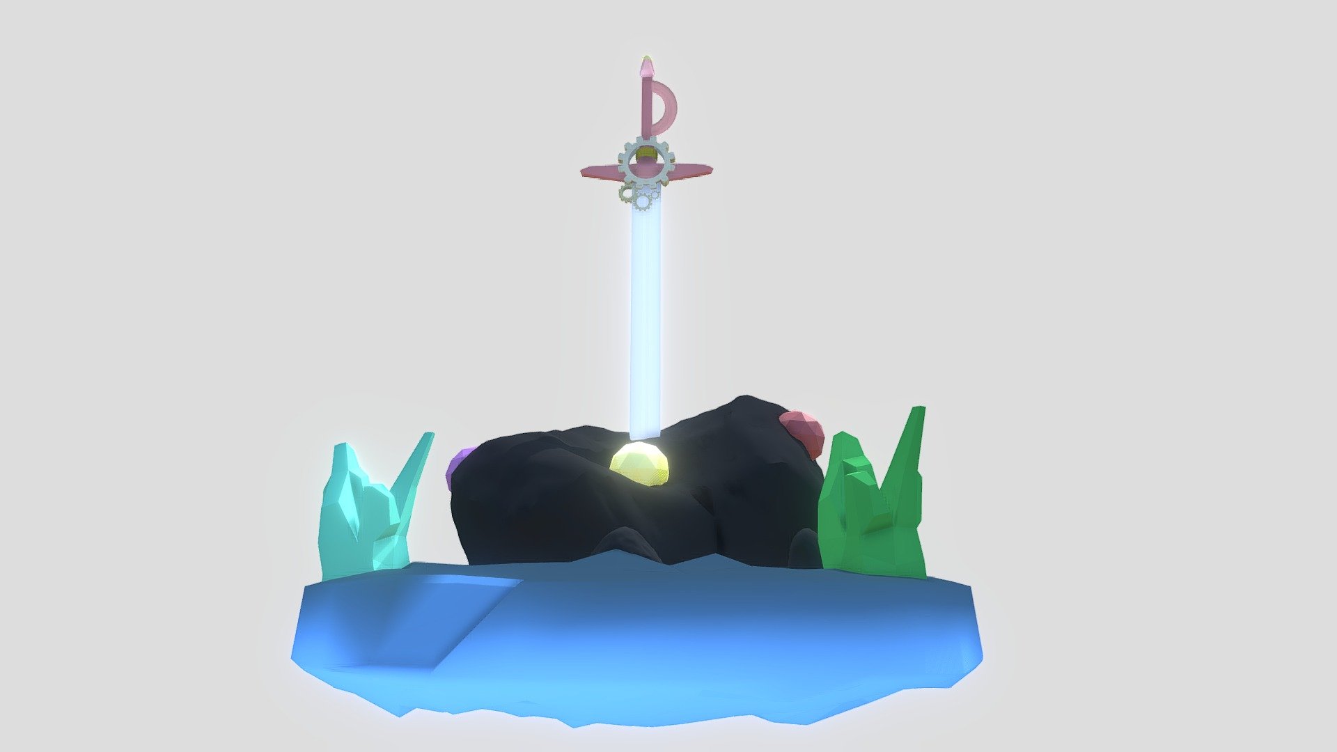 Simple Sword - 3D model by Junhyung Kim (@Junhyung150) [4adfab7 ...