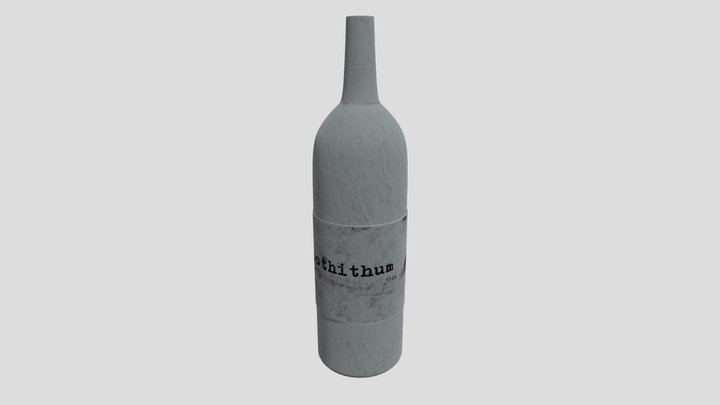 Empty Bottle 3D Model