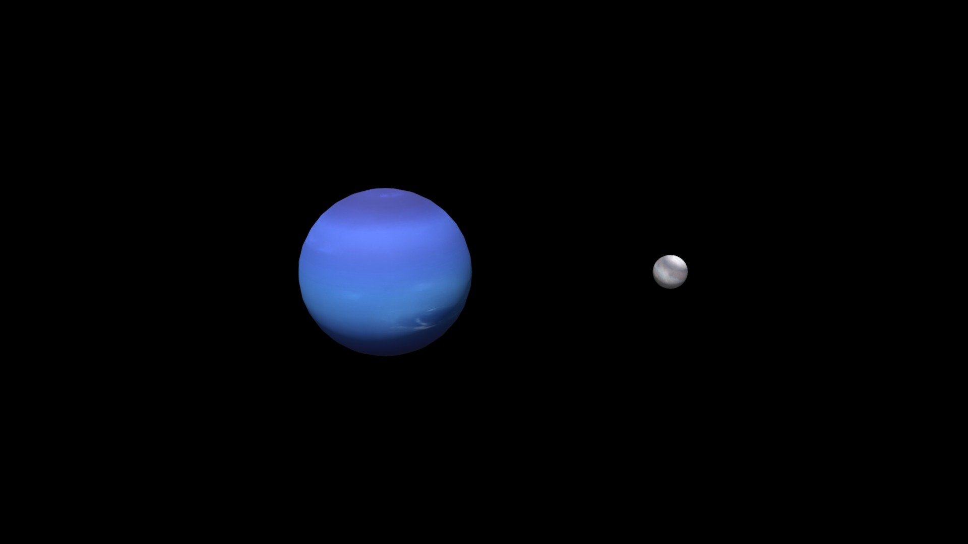 Neptune (Distances and sizes unscaled) - 3D model by shorinomybreno ...