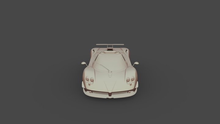 Pagani Zonda Cinque Roadster 3D Model
