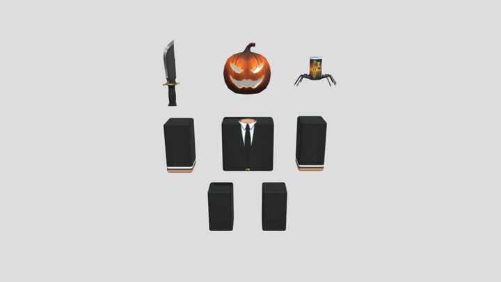 Mr Pumpkin Rig 3D Model
