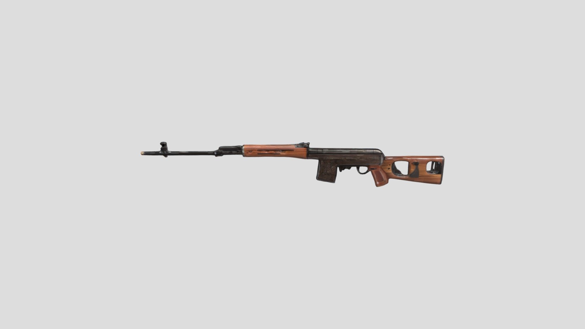 SVD Dragunov Sniper Rifle - Download Free 3D model by prabinpandey631 ...