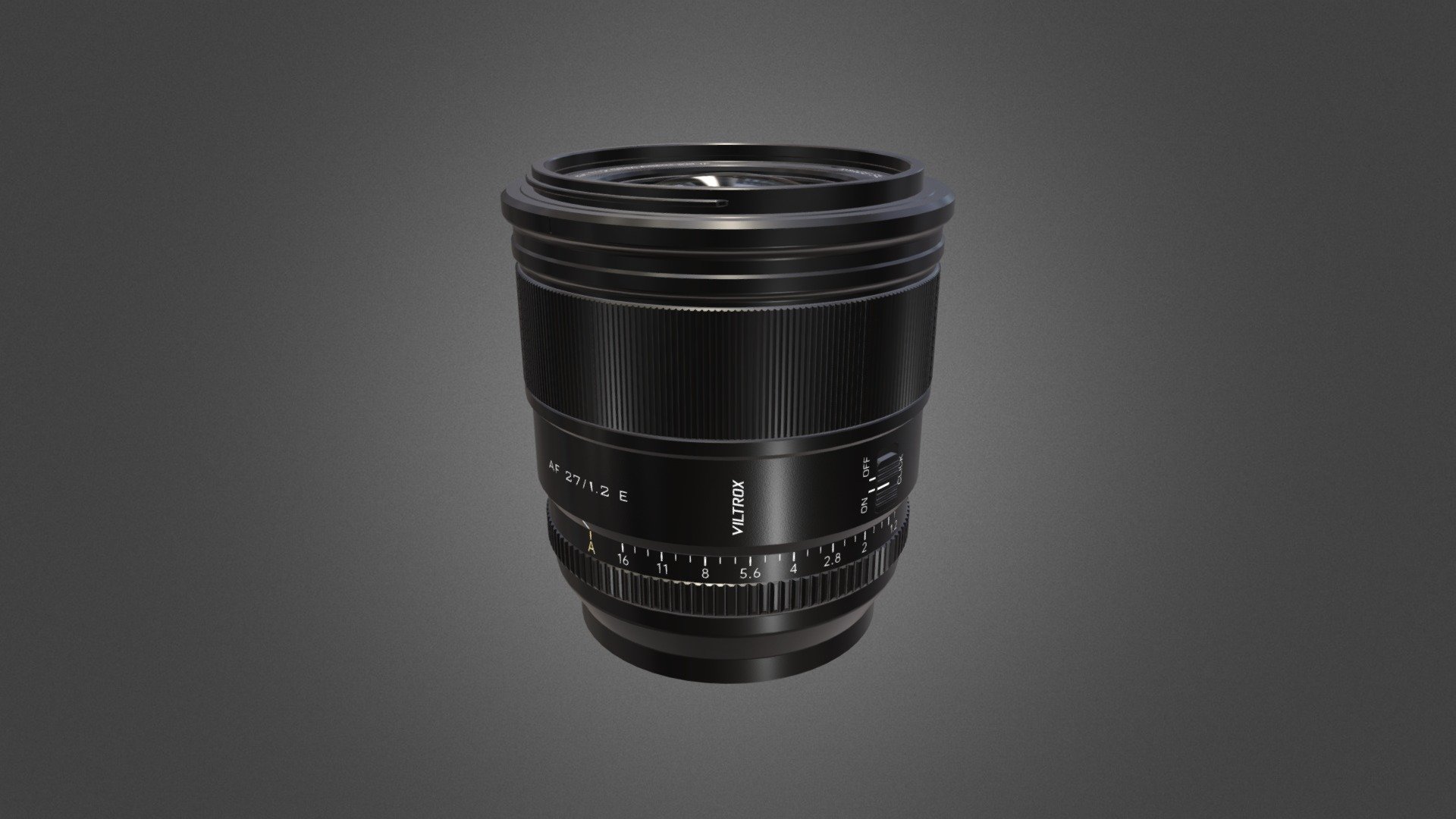 Viltrox 27mm F1.2 Pro — Sketchfab embed 3D viewer