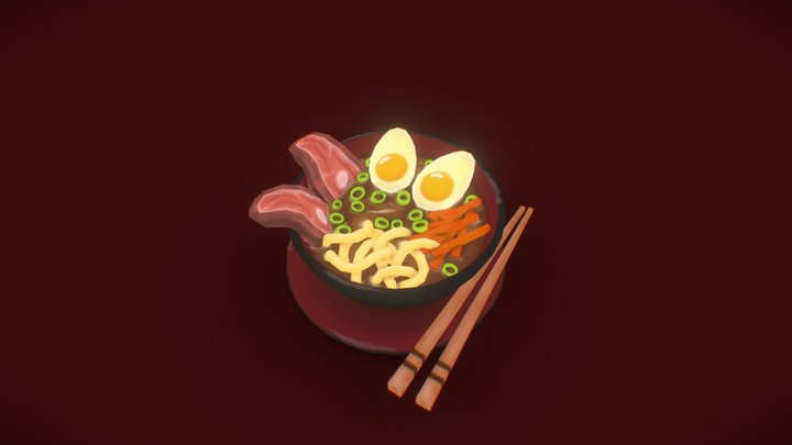 Noodle Bowl - 3DDecember Day9 – Free 3D Model STL