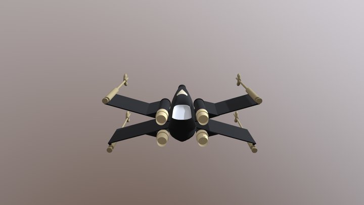Texture Ready X Wing (Final) 3D Model