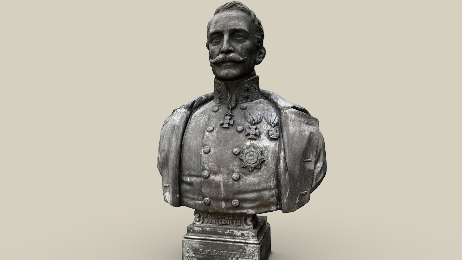 Ludwig Freiherr von Wohlgemuth — Sketchfab embed 3D viewer