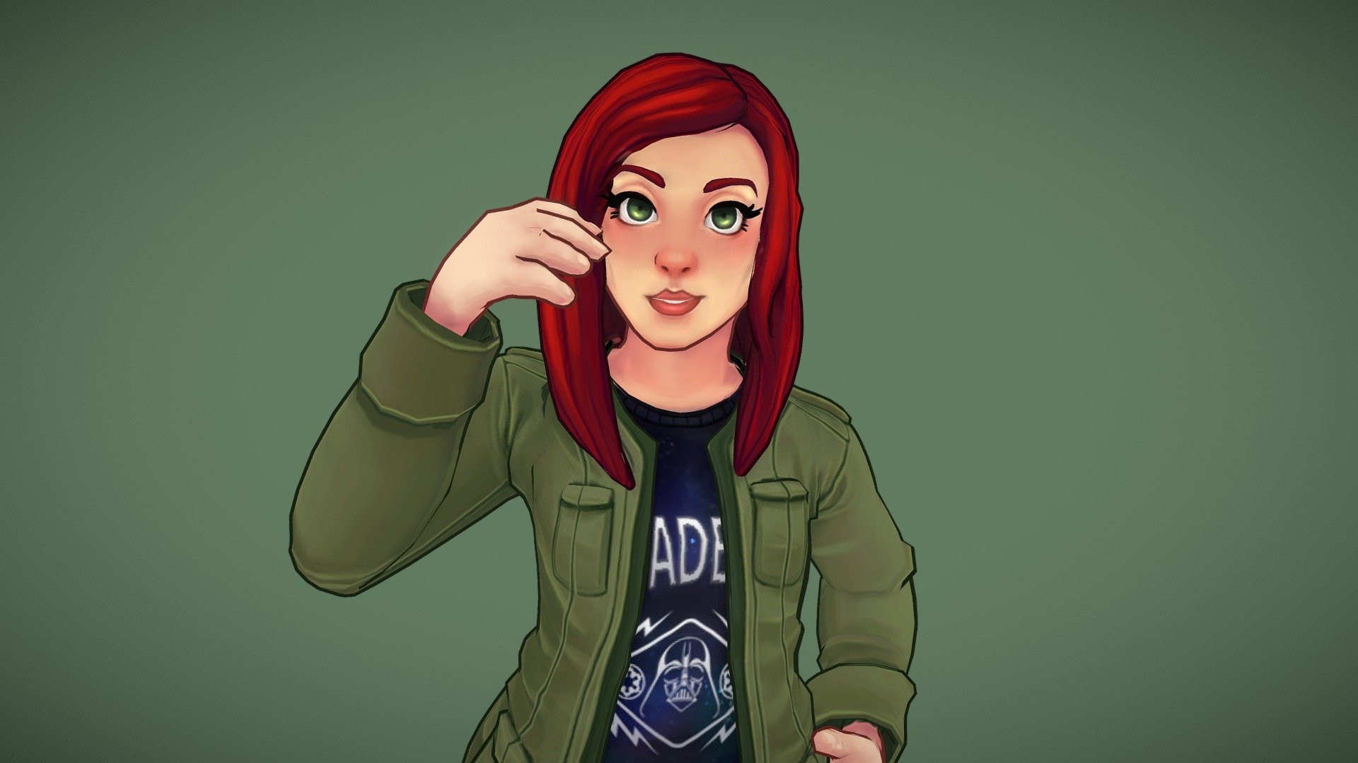 ArtStation - Red Head - Commission