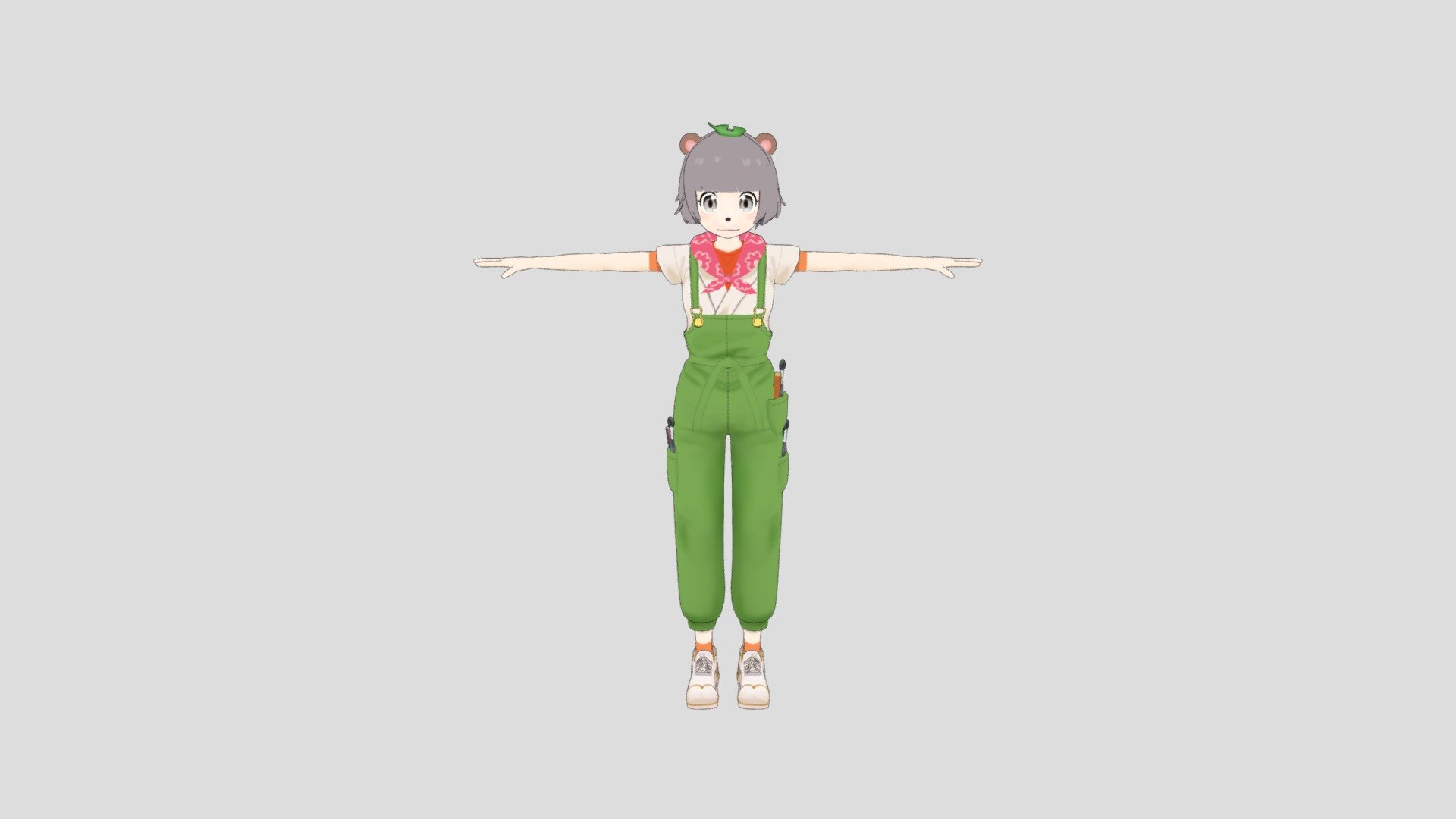 ぽんぽこさん - 3D model by Ikamochi [4ae60fb] - Sketchfab