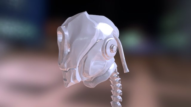 Robot Head 3D Model