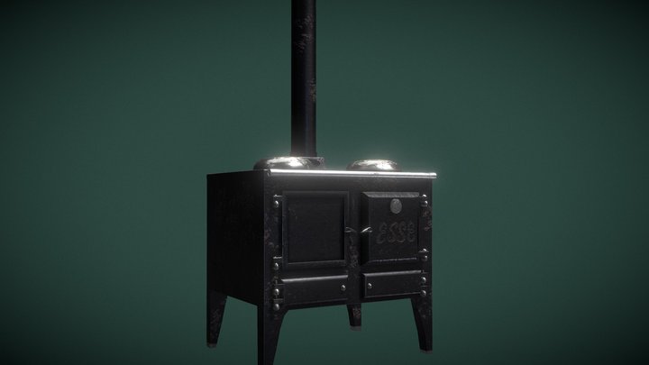 Esse Stove - Game Res 3D Model
