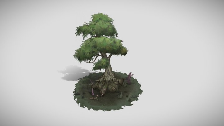 2.5D Tree 3D Model
