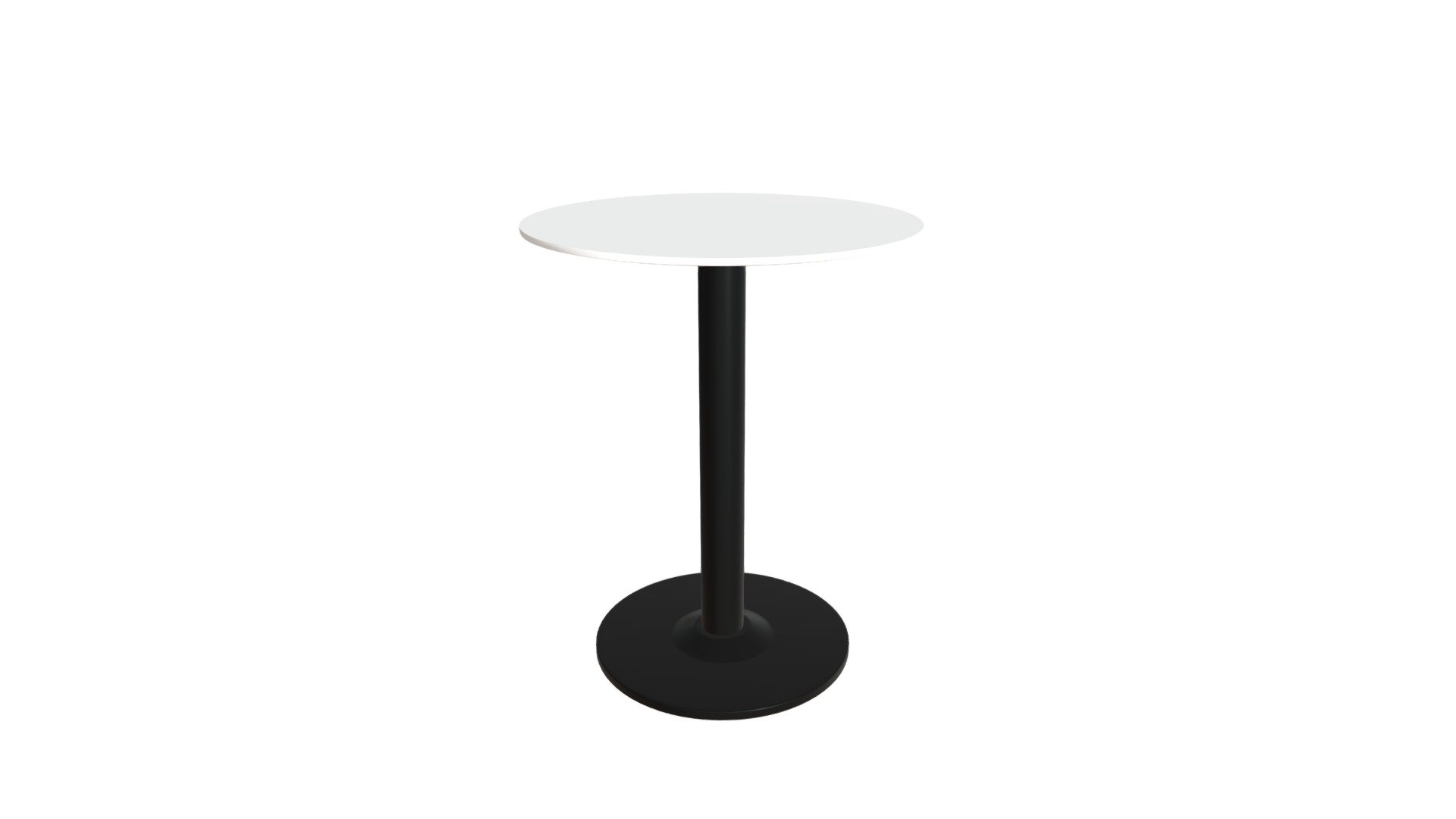 Alto Bistro Table White & Black 101569 Buy Royalty Free 3D model by