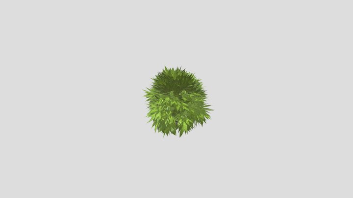 bushes for game (Free) 3D Model