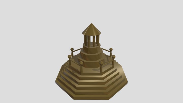 Pirámide Octogonal 3D Model