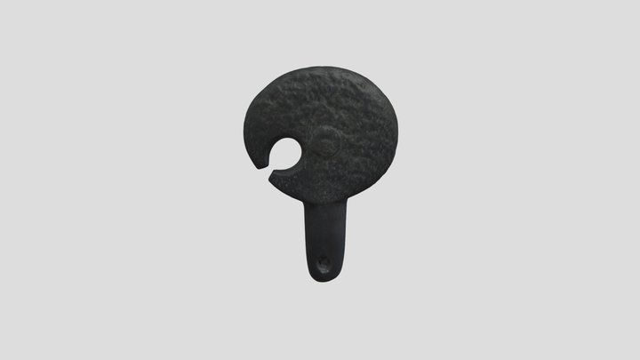 Clava lítica ornitomorfa 3D Model