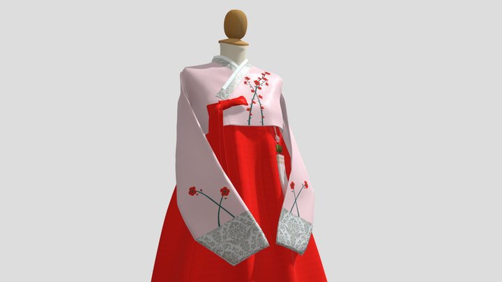 Hanbok mannequin 3D Model