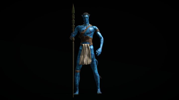 Avatar model posed 3D Model