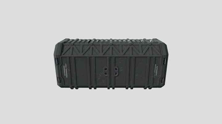 Futuristic Interlocking Cargo Container 3D Model