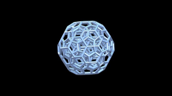 4 Dimensional Dodecahedron 3D Model