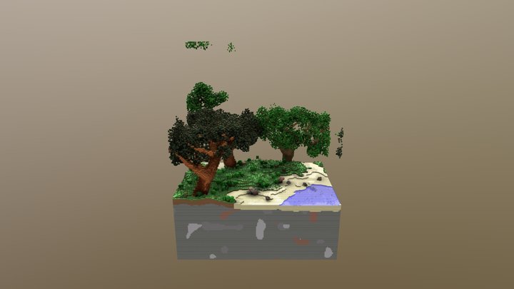 WheatFall Fantasy Zone 3D Model