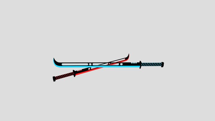 Beat Saber Custom Saber Dual Swifts Mk I 3D Model