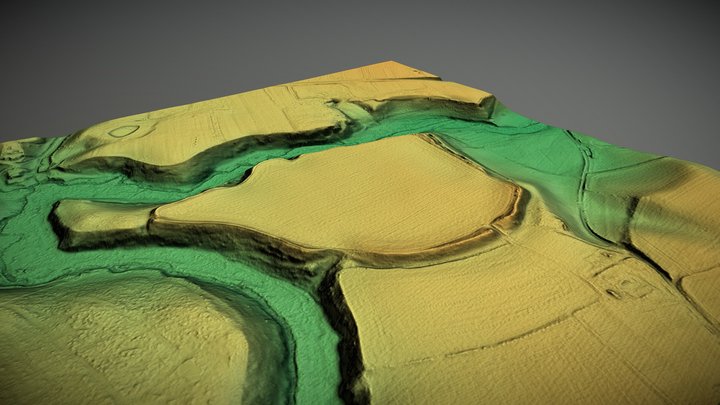Chesterton Walls, Shropshire (UK) – Free 3D Model STL