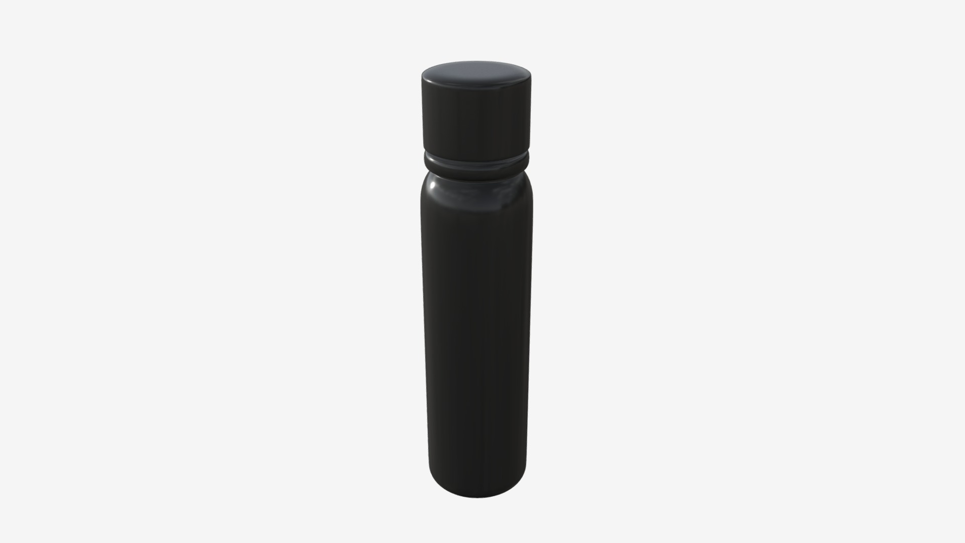 3D model nutrition container 03 - This is a 3D model of the nutrition container 03. The 3D model is about a black cylindrical object.