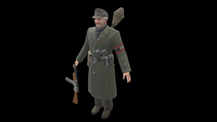Volkssturmmann (low poly)