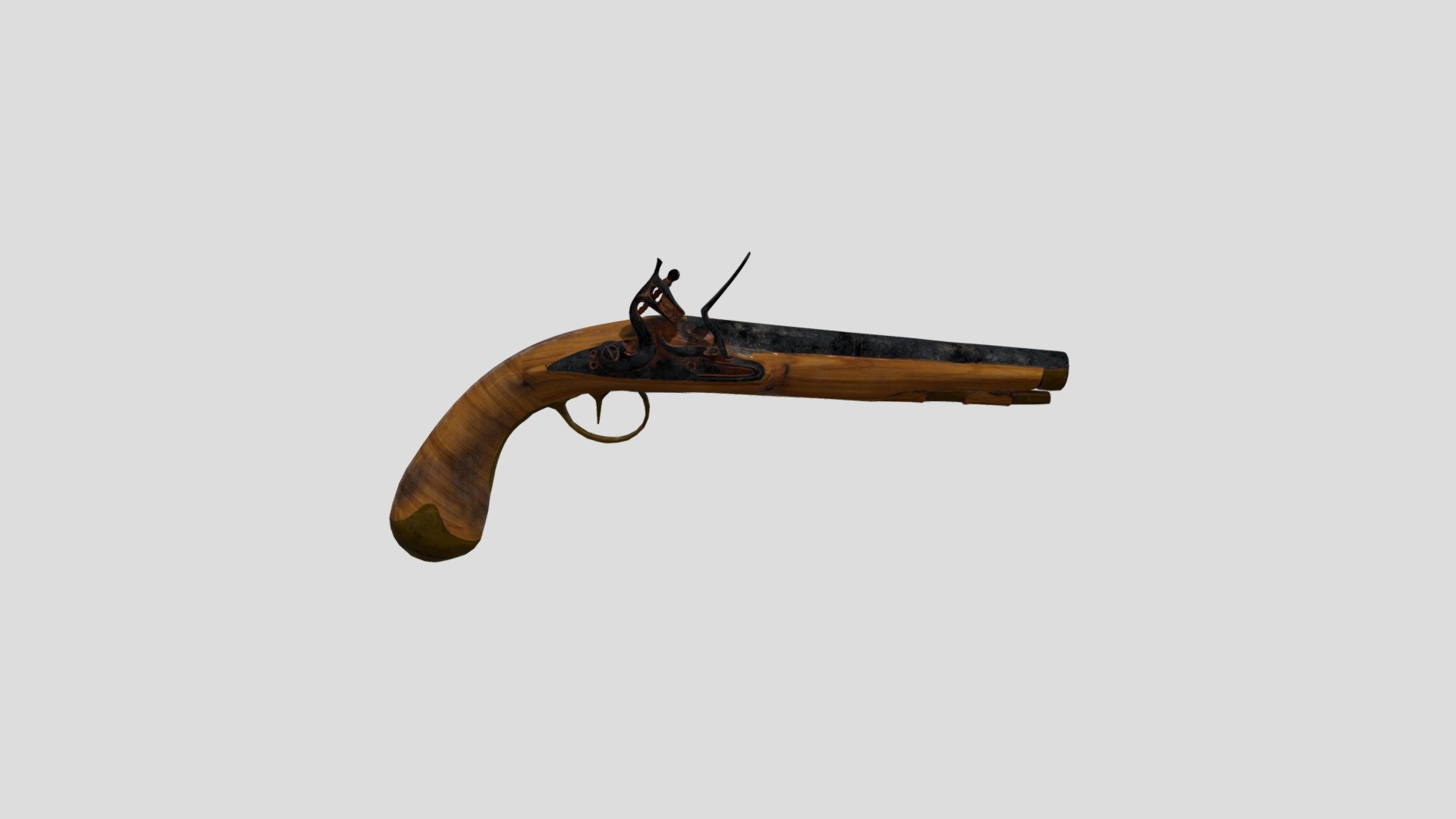 Caplock Pistol - 3D model by TreasuredTeam [4af5ae2] - Sketchfab